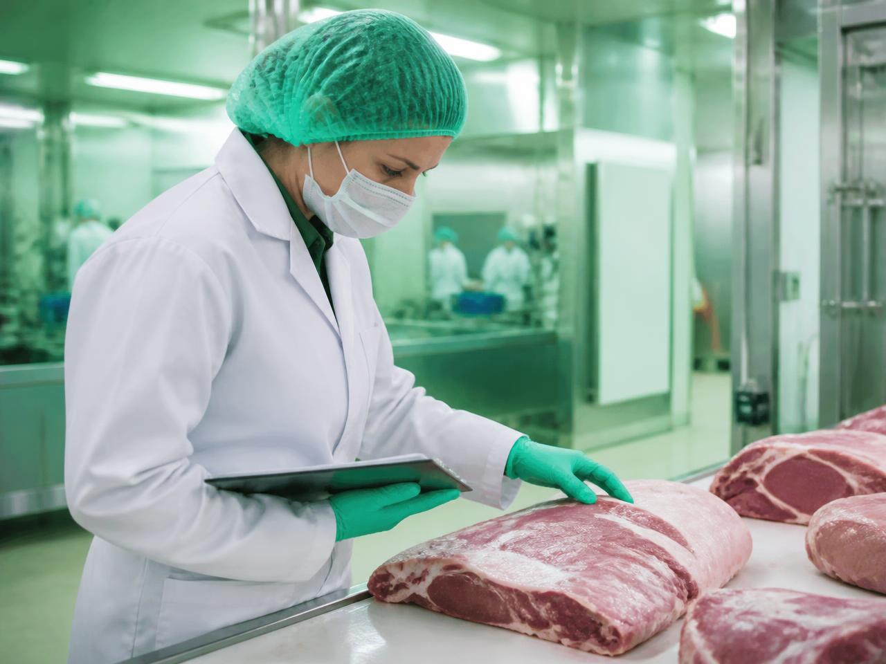 Inspeção de carne em frigorífico